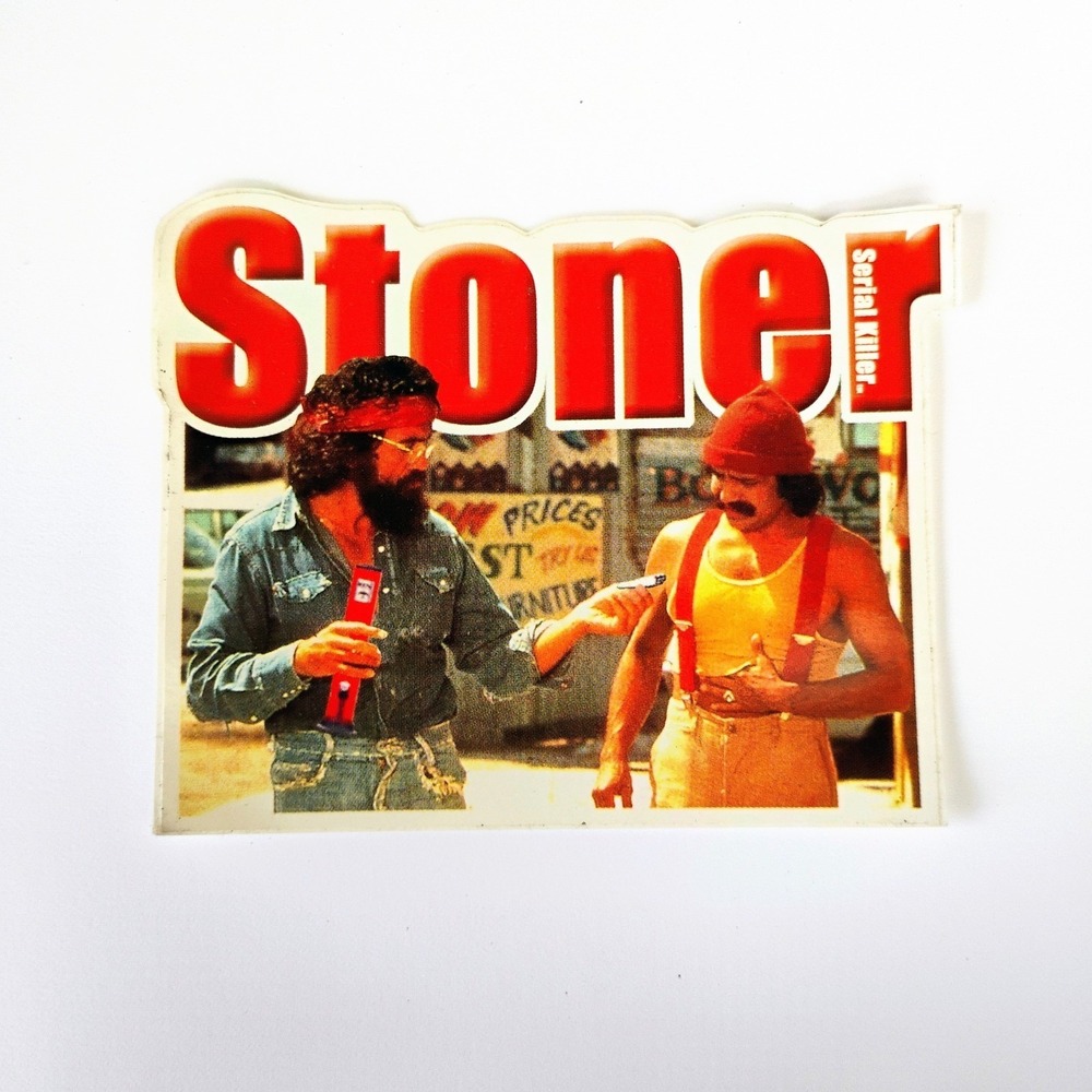 SERIAL KILLER Clothing Cheech Chong Stoner Vintage 1990's Surf Skate STICKER